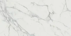 Carrelage effet Marbre Blanc Calacatta Extra 150x75x0,9 cm Brillant Clarenza - Sol et mur intérieur (vendu par carton de 2,25 m²)-Ro'Ma Carrelage New