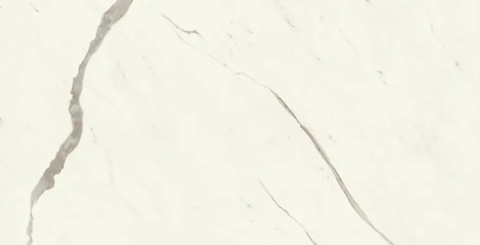 Carrelage effet Marbre Blanc Calacatta Alba 150x75x0,9 cm Brillant Montira - Sol et mur intérieur (vendu par carton de 2,25 m²) --Ro'Ma Carrelage Outlet