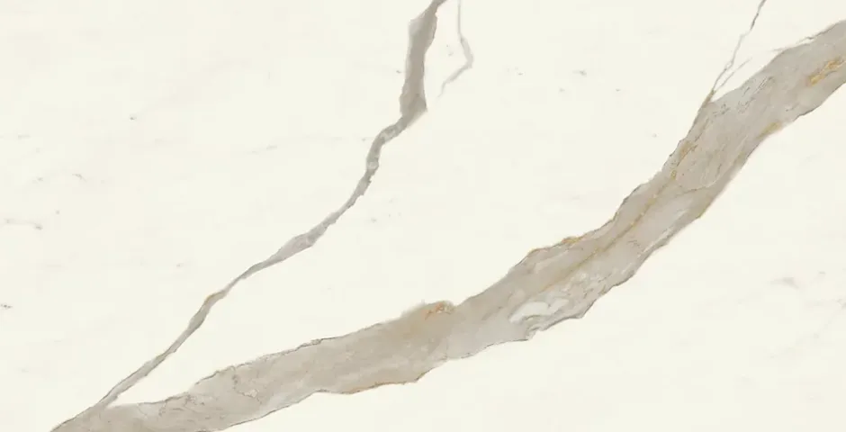 Carrelage effet Marbre Blanc Calacatta Alba 150x75x0,9 cm Brillant Montira - Sol et mur intérieur (vendu par carton de 2,25 m²) --Ro'Ma Carrelage Outlet