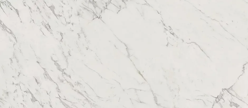 Ro'Ma Carrelage Carrelage effet Marbre Blanc Calacatta Extra 278x120x0,6 cm Brillant Clarenza - Mur intérieur (vendu par carton de 3,336 m²) - RO'