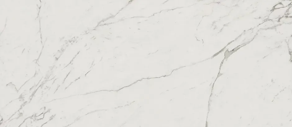 Ro'Ma Carrelage Carrelage effet Marbre Blanc Calacatta Extra 278x120x0,6 cm Brillant Clarenza - Mur intérieur (vendu par carton de 3,336 m²) - RO'