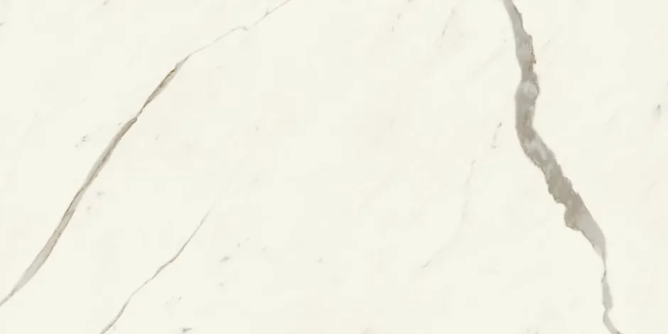 Carrelage effet Marbre Blanc Calacatta Alba 120x60x0,9 cm Brillant Montira - Sol et mur intérieur (vendu par carton de 1,44 m²) --Ro'Ma Carrelage New