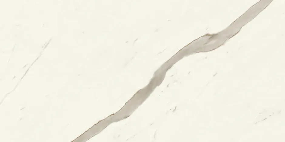 Carrelage effet Marbre Blanc Calacatta Alba 120x60x0,9 cm Brillant Montira - Sol et mur intérieur (vendu par carton de 1,44 m²) --Ro'Ma Carrelage New