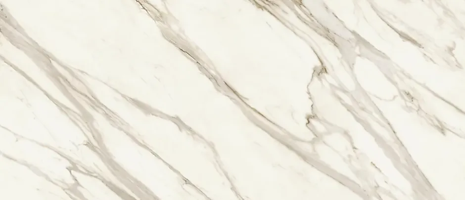 Carrelage effet Marbre Blanc Calacatta Sublime 278x120x0,6 cm Brillant Orsiano - Mur intérieur (vendu par carton de 3,336 m²) - RO-Ro'Ma Carrelage Best