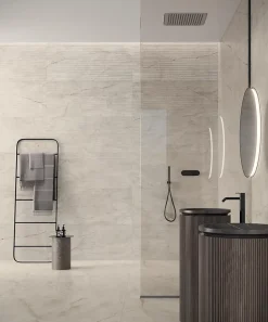 Carrelage effet Marbre 3D Blanc Himalaya Claw 120x50x0,85 cm Mat Sorvella - Mur intérieur (vendu par carton de 1,8 m²) - RO'MA CAR-Ro'Ma Carrelage Outlet