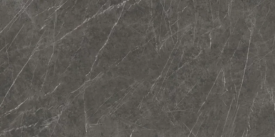 Carrelage effet Marbre Gris Ombre 240x120x0,9 cm Brillant Clarenza - Mur intérieur (vendu par carton de 2,88 m²) --Ro'Ma Carrelage Sale