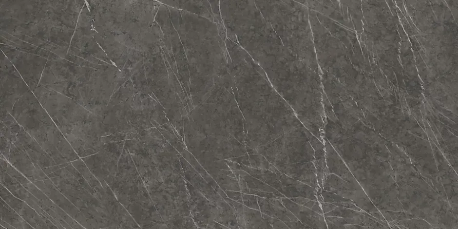 Carrelage effet Marbre Gris Ombre 240x120x0,9 cm Brillant Clarenza - Mur intérieur (vendu par carton de 2,88 m²) --Ro'Ma Carrelage Sale