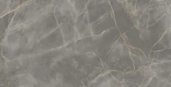 Ro'Ma Carrelage Carrelage effet Marbre Gris Titan 240x120x0,9 cm Brillant Montira - Mur intérieur (vendu par carton de 2,88 m²) -