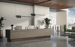 Ro'Ma Carrelage Carrelage effet Marbre Gris Titan 240x120x0,9 cm Brillant Montira - Mur intérieur (vendu par carton de 2,88 m²) -