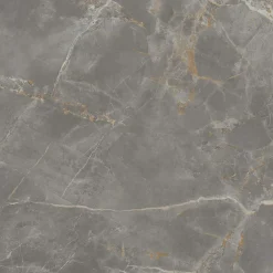 Carrelage effet Marbre Gris Titan 120x120x0,9 cm Brillant Montira - Sol et mur intérieur (vendu par carton de 2,88 m²) - RO'MA CAR-Ro'Ma Carrelage New