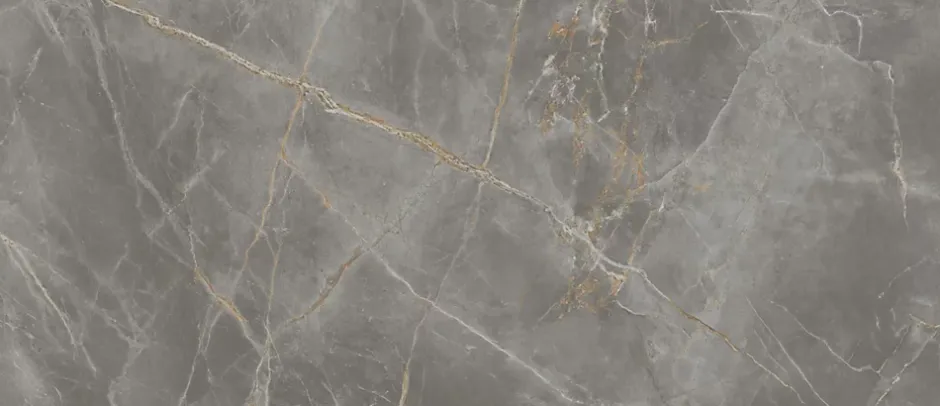 Ro'Ma Carrelage Carrelage effet Marbre Gris Titan 278x120x0,6 cm Brillant Montira - Mur intérieur (vendu par carton de 3,336 m²) -