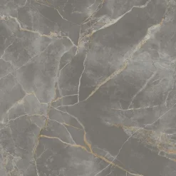 Carrelage effet Marbre Gris Titan 120x120x0,9 cm Silk Montira - Sol et mur intérieur (vendu par carton de 2,88 m²) - RO'MA CARRELA-Ro'Ma Carrelage Discount