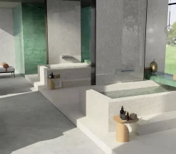 Ro'Ma Carrelage Carrelage effet Marbre Gris Mist 278x120x0,6 cm Silk Montira - Mur intérieur (vendu par carton de 3,336 m²) -