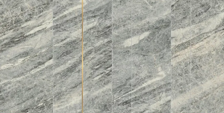 Ro'Ma Carrelage Carrelage effet Marbre Gris Celeste Ridge 118,2x59,5x0,9 cm Velours Sorvella - Mur intérieur (vendu par carton de 0,70329 m²) - RO