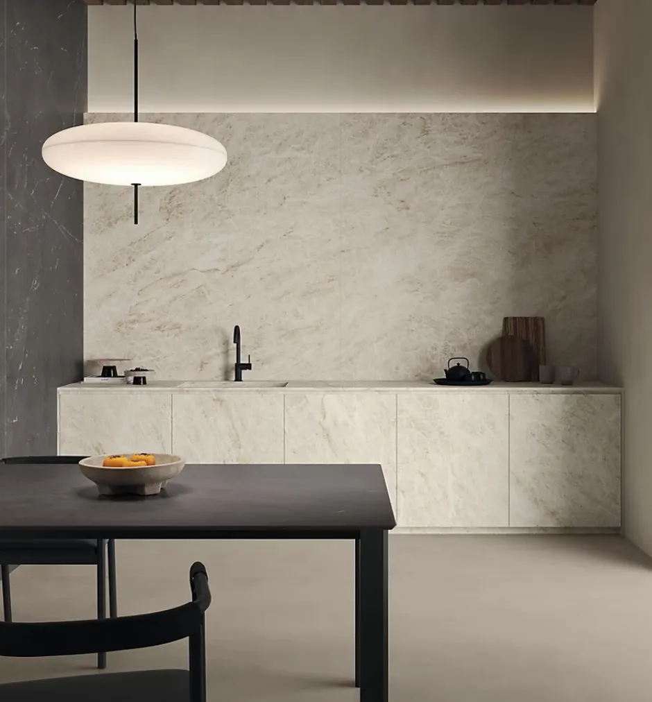 Ro'Ma Carrelage Carrelage effet Marbre Moka 278x120x0,6 cm Silk Sorvella - Mur intérieur (vendu par carton de 3,336 m²) -