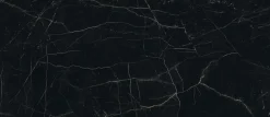 Ro'Ma Carrelage Carrelage effet Marbre Noir Scuro 278x120x0,6 cm Brillant Magnaro - Mur intérieur (vendu par carton de 3,336 m²) -
