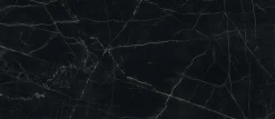 Ro'Ma Carrelage Carrelage effet Marbre Noir Scuro 278x120x0,6 cm Brillant Magnaro - Mur intérieur (vendu par carton de 3,336 m²) -
