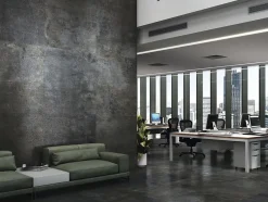 Tinker Carrelage Effet métal Roof noir Lappato 60x60 cm