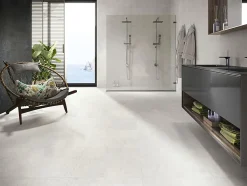 Carrelage Effet métal Roof blanc Lappato 80x80 cm-Tinker Best