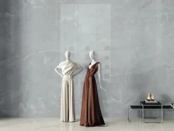 Carrelage effet Onyx Bleu Brume 278x120x0,6 cm Brillant Nerolio - Mur intérieur (vendu par carton de 3,336 m²) --Ro'Ma Carrelage