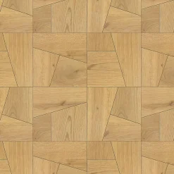 Ro'Ma Carrelage Carrelage effet Parquet Bois Chêne Brun Quadra 56,1x56,1x0,95 cm Mat Bravino - Sol et mur intérieur (vendu par carton de 0,629 m²)