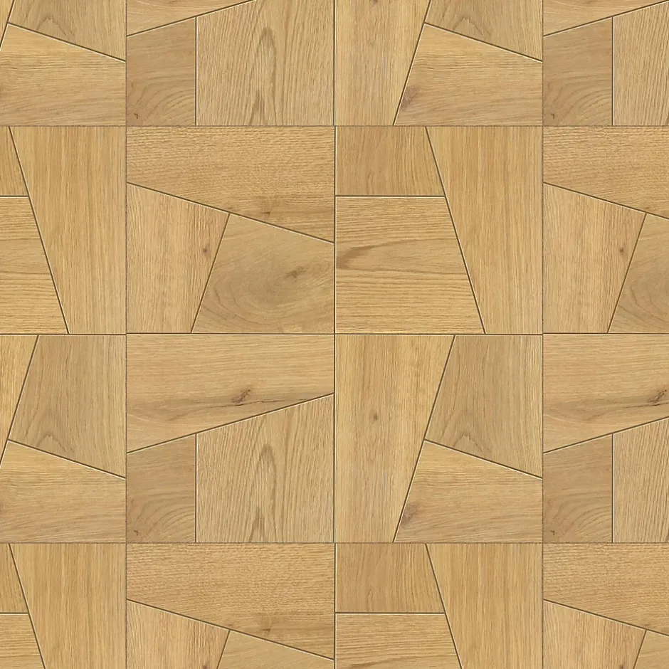 Ro'Ma Carrelage Carrelage effet Parquet Bois Chêne Brun Quadra 56,1x56,1x0,95 cm Mat Bravino - Sol et mur intérieur (vendu par carton de 0,629 m²)