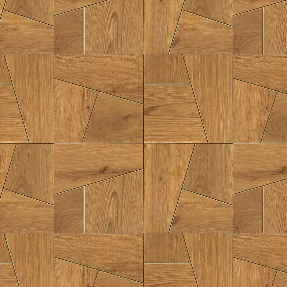 Carrelage effet Parquet Bois Chêne Caramel Quadra 56,1x56,1x0,95 cm Mat Bravino - Sol et mur intérieur (vendu par carton de 0,629-Ro'Ma Carrelage Best