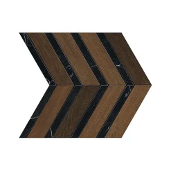 Carrelage effet Parquet Bois Chêne Cuir Chevron Pointe de Hongrie 29,4x28,7x0,95 cm Mat Lorenta - Sol et mur intérieur (vendu par-Ro'Ma Carrelage Best