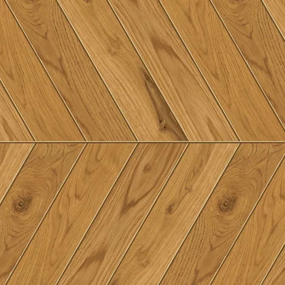 Carrelage effet Parquet Bois Chêne Caramel Chevron Pointe de Hongrie 45x32,5x0,95 cm Mat Bravino - Sol et mur intérieur (vendu par-Ro'Ma Carrelage Discount