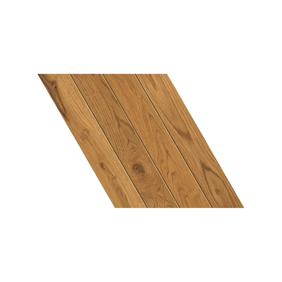 Carrelage effet Parquet Bois Chêne Caramel Chevron Pointe de Hongrie 45x32,5x0,95 cm Mat Bravino - Sol et mur intérieur (vendu par-Ro'Ma Carrelage Discount