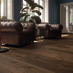 Ro'Ma Carrelage Carrelage effet Parquet Bois Chêne Cuir 150x18,5x0,9 cm Mat Lorenta - Sol et mur intérieur (vendu par carton de 1,11 m²) - RO'MA C