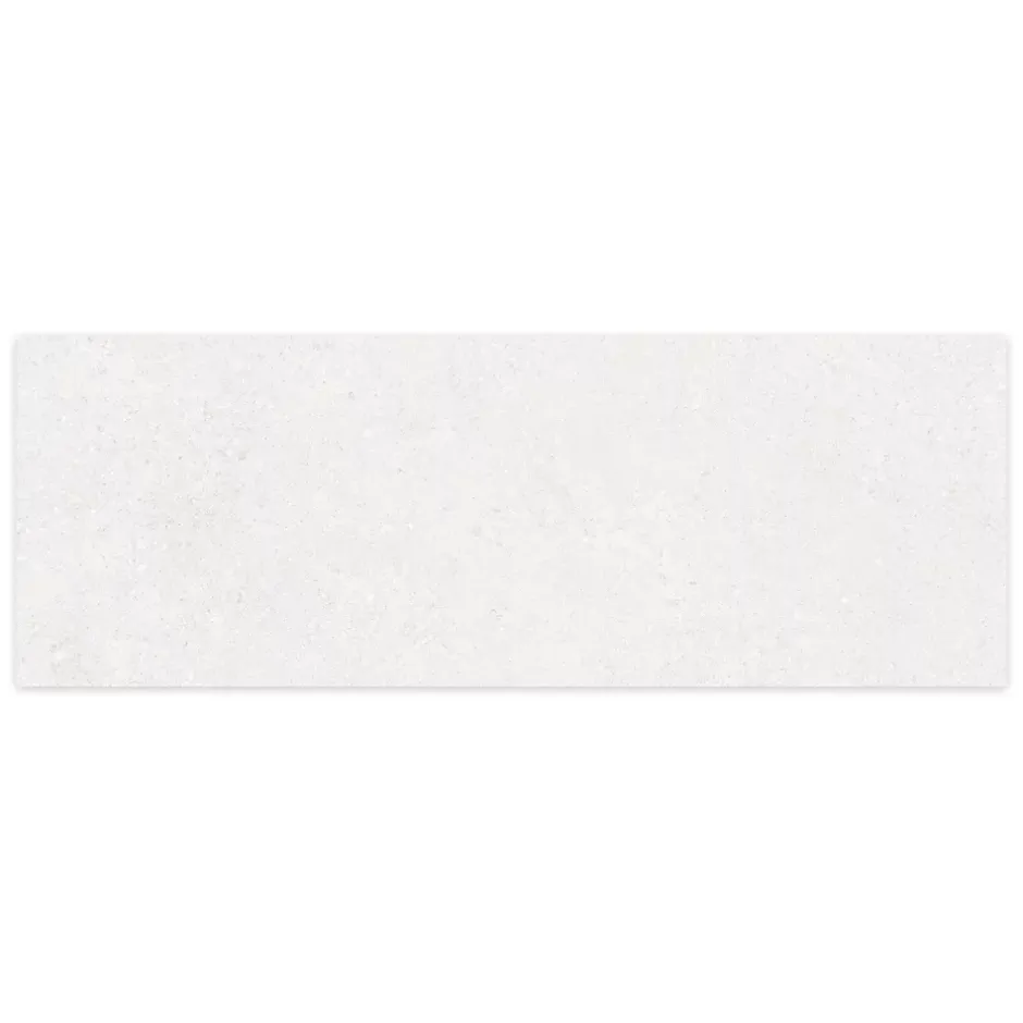 Ro'Ma Carrelage Carrelage effet Pierre Blanc Glace 100x33,3x0,86 cm Orvigny - Mur intérieur -