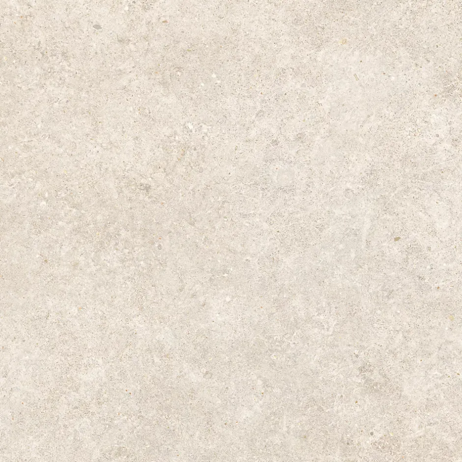 Ro'Ma Carrelage Carrelage effet Pierre Calcaire Beige Ivoire 80x80x0,9 cm Mat Domella - Sol et mur intérieur (vendu par carton de 1,28 m²) - RO'MA