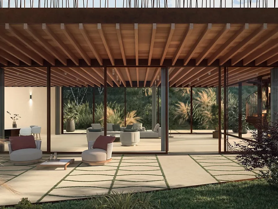 Ro'Ma Carrelage Carrelage effet Pierre Calcaire Beige Sable 240x120x0,9 cm Mat Rocalta - Mur intérieur (vendu par carton de 2,88 m²) - RO'MA CARRE