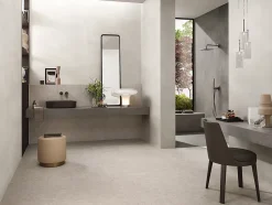 Ro'Ma Carrelage Carrelage effet Pierre Calcaire Blanc Craie 120x120x0,9 cm Mat Domella - Sol et mur intérieur (vendu par carton de 2,88 m²) - RO'M