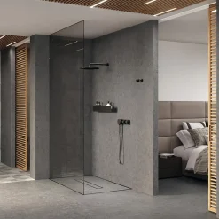 Ro'Ma Carrelage Carrelage effet Pierre Calcaire Gris Fumé 278x120x0,6 cm Mat Domella - Mur intérieur (vendu par carton de 3,336 m²) - RO'MA CARREL