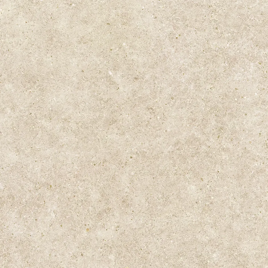 Ro'Ma Carrelage Carrelage effet Pierre Calcaire Beige Sable 80x80x0,9 cm Mat Domella - Sol et mur intérieur (vendu par carton de 1,28 m²) - RO'MA