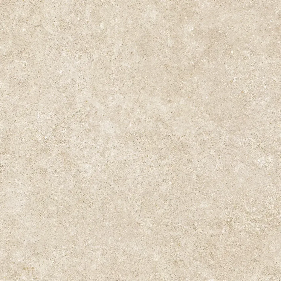 Ro'Ma Carrelage Carrelage effet Pierre Calcaire Beige Sable 80x80x0,9 cm Mat Domella - Sol et mur intérieur (vendu par carton de 1,28 m²) - RO'MA