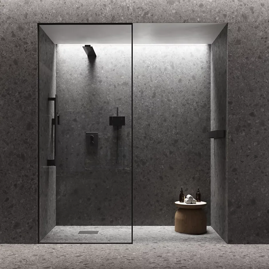 Ro'Ma Carrelage Carrelage effet Pierre Ceppo di Gré Gris Foncé 278x120x0,6 cm Mat Massira - Mur intérieur (vendu par carton de 3,336 m²) - RO'MA C