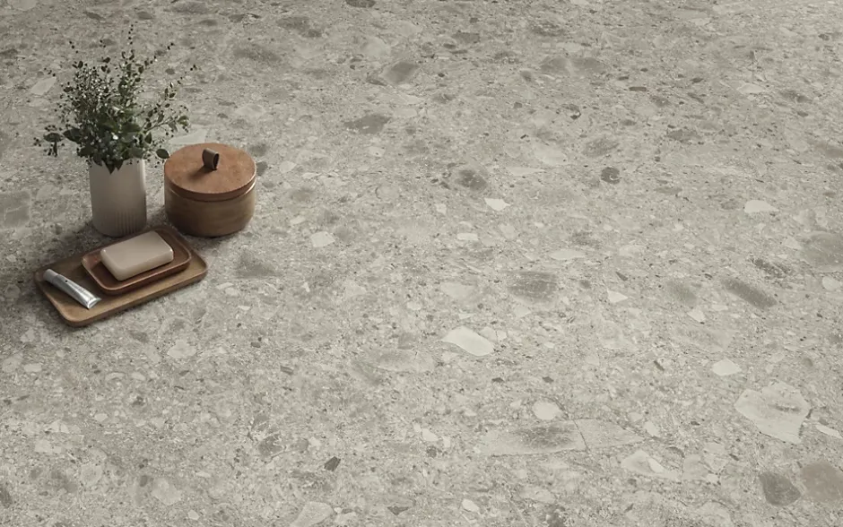 Carrelage effet Pierre Ceppo di Gré Gris Clair 120x120x0,9 cm Mat Massira - Sol et mur intérieur (vendu par carton de 2,88 m²) - R-Ro'Ma Carrelage Clearance