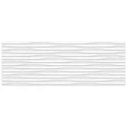 Ro'Ma Carrelage Carrelage effet Pierre 3D Blanc Glace Linea 100x33,3x0,98 cm Orvigny - Mur intérieur -