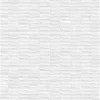 Ro'Ma Carrelage Carrelage effet Pierre 3D Blanc Perle 100x33,3x0,98 cm Luzerio - Mur intérieur -
