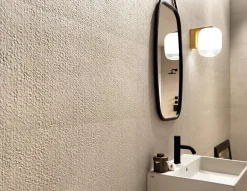 Ro'Ma Carrelage Carrelage effet Pierre 3D Calcaire Beige Clair Granula 80x40x0,85 cm Mat Falnero - Mur intérieur (vendu par carton de 1,28 m²) - R