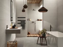 Carrelage effet Pierre 3D Gris Perle Granula 80x40x0,85 cm Mat Volenza - Mur intérieur (vendu par carton de 1,28 m²) - RO'MA CARRE-Ro'Ma Carrelage