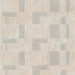 Carrelage effet Pierre 3D Beige Sable Stripe 100x33,3x0,98 cm Serdano - Mur intérieur --Ro'Ma Carrelage