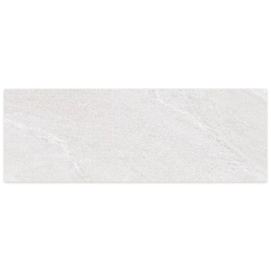 Ro'Ma Carrelage Carrelage effet Pierre 3D Gris Perle Granula 100x33,3x0,86 cm Torvane - Mur intérieur -