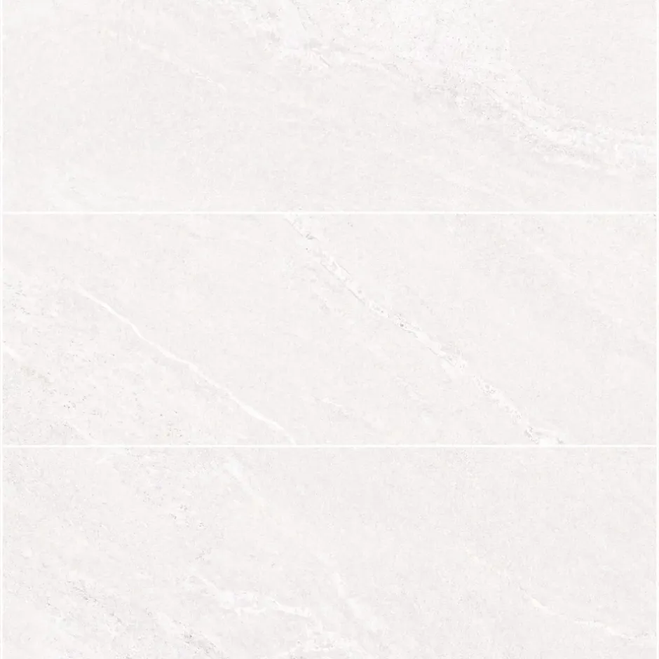 Ro'Ma Carrelage Carrelage effet Pierre Gris Perle 100x33,3x0,86 cm Torvane - Mur intérieur -