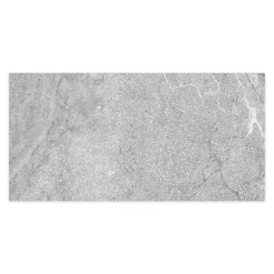 Ro'Ma Carrelage Carrelage effet Pierre Gris Silver 120x60x0,9 cm In&Out Luzerio - Sol et mur intérieur et Sol extérieur -