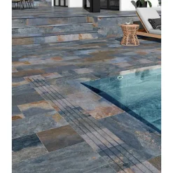Carrelage effet pierre naturelle de bali 30x60 cm MYK-AS BLUE-Aelle Carrelage Clearance