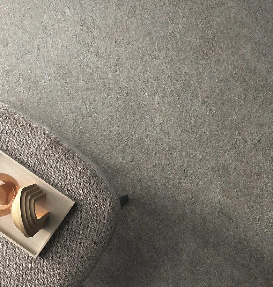 Carrelage effet Pierre Quartzite Gris Fumé 120x120x0,9 cm Mat Venturo - Sol et mur intérieur (vendu par carton de 2,88 m²) - RO'MA-Ro'Ma Carrelage Best